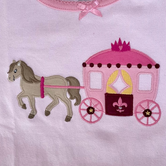 Gymboree Girls Pink Pajama Set Royal Castle Pattern NWT Size 12 - Picture 2 of 7